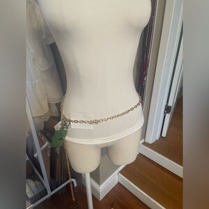 Kate Spade Gold Chain Waist Belt